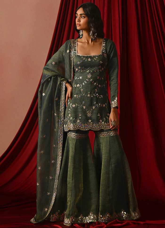 YNF Wholesale Silk Sharara Salwar Suits KESH213 333 | Surat Manufacturer