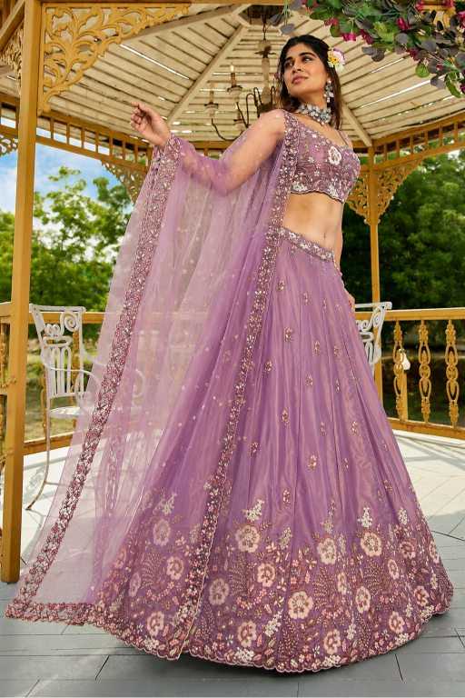 YNF Wholesale Crepe Embroidered Lehenga KESH213 369-C | Surat Manufacturer