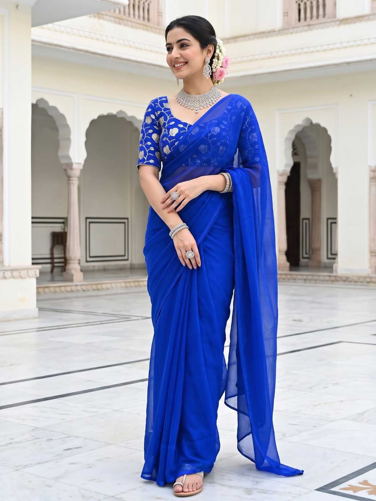 YNF Wholesale Satin Silk Embroidered Sarees  | Surat Manufacturer