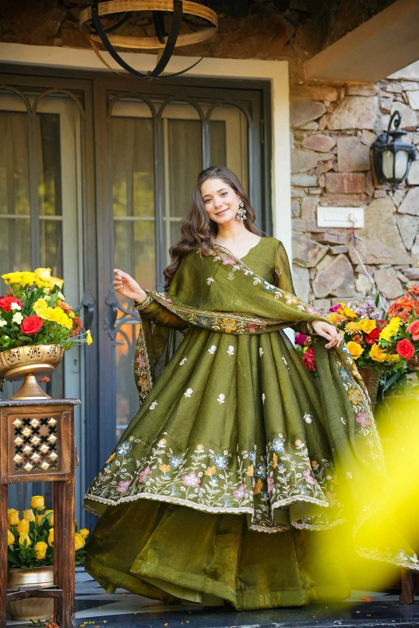 YNF Wholesale Crush Silk Ladies Silk Suit KESH219 1006 | Surat Manufacturer