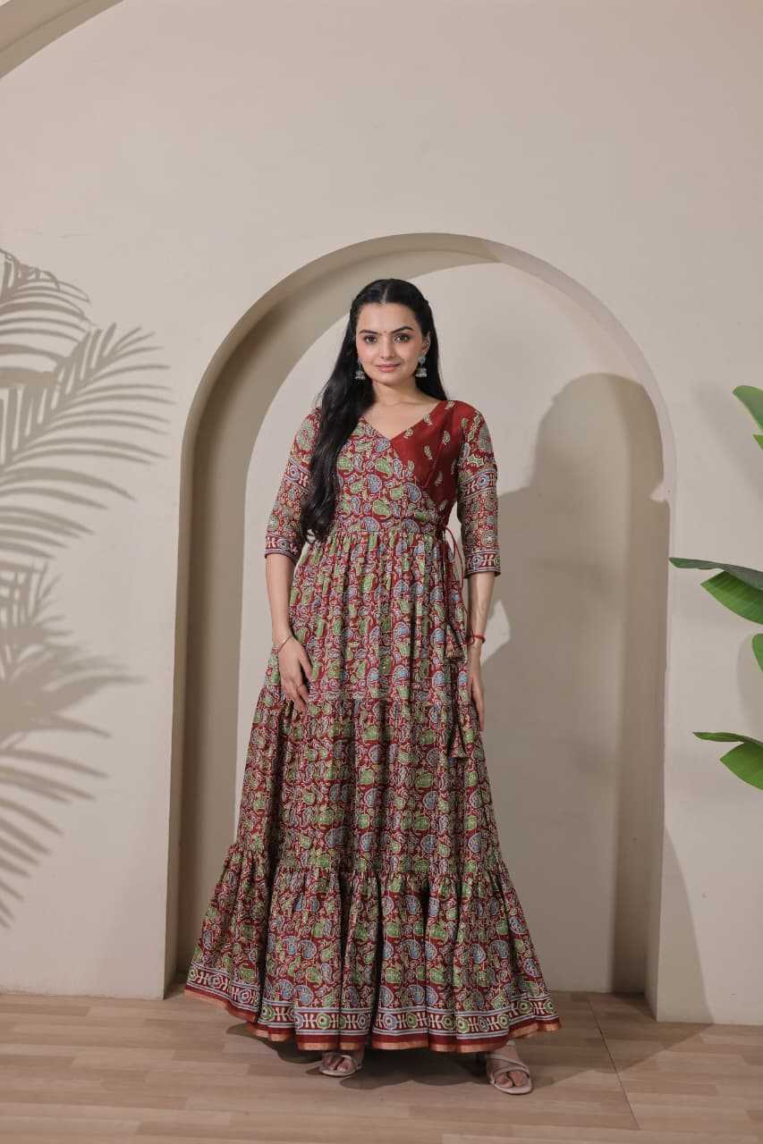 YNF Wholesale Silk Anarkali Gown  | Surat Manufacturer