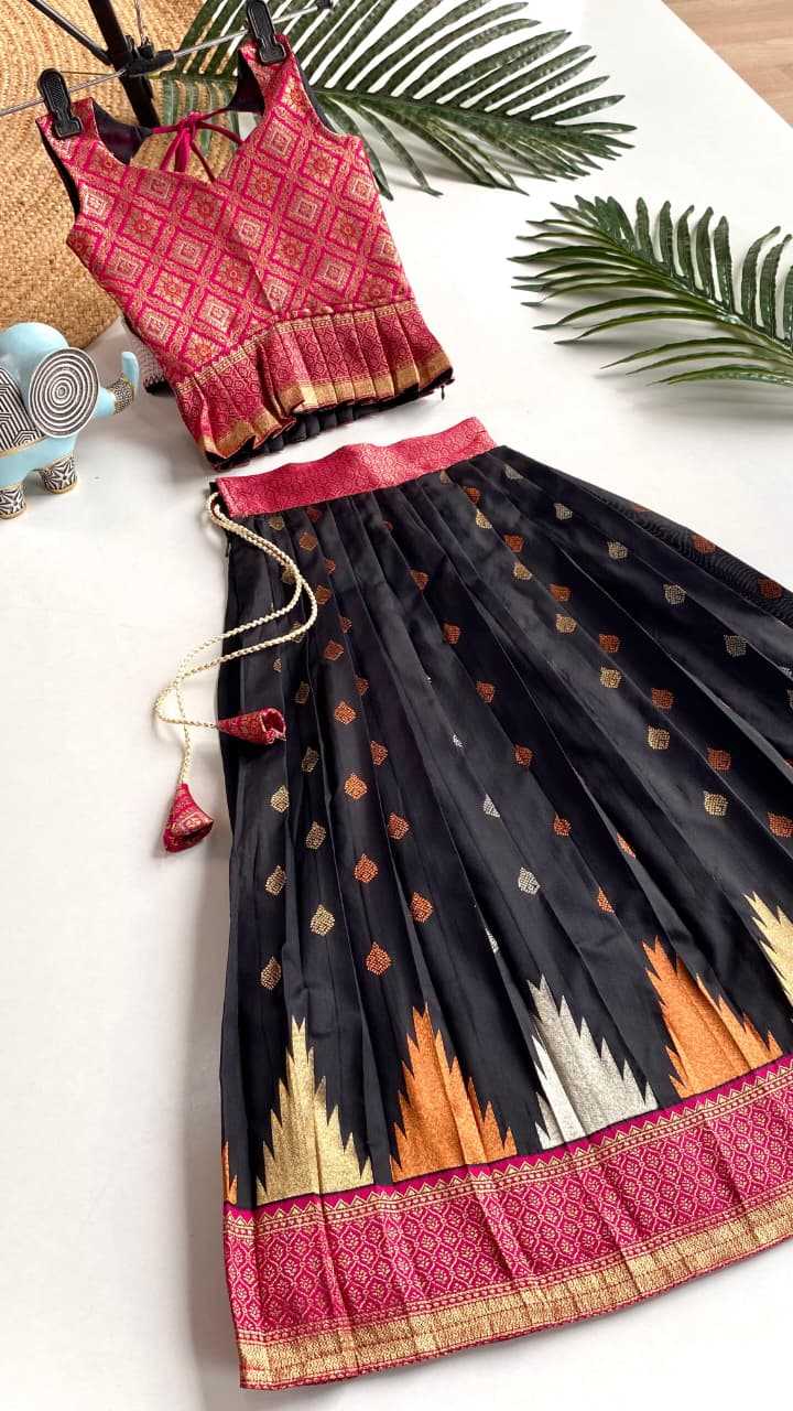 YNF Wholesale Silk Kids Lehenga  | Surat Manufacturer