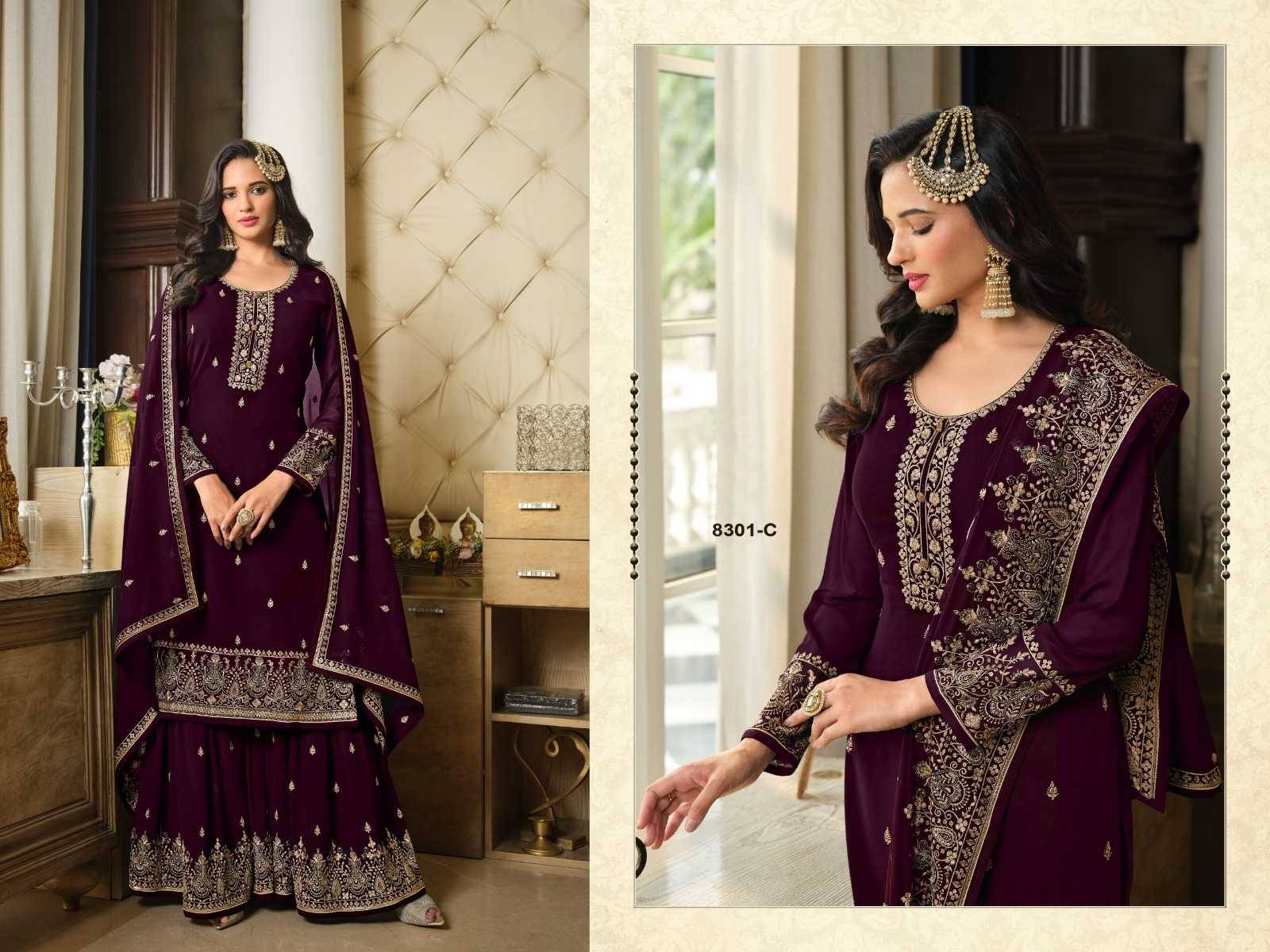 YNF Wholesale Faux Georgette Embroidery Suits  | Surat Manufacturer
