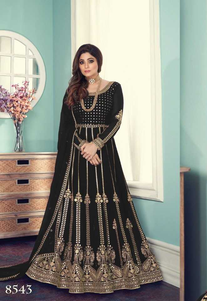 YNF Wholesale Georgette Embroidery Gowns  | Surat Manufacturer