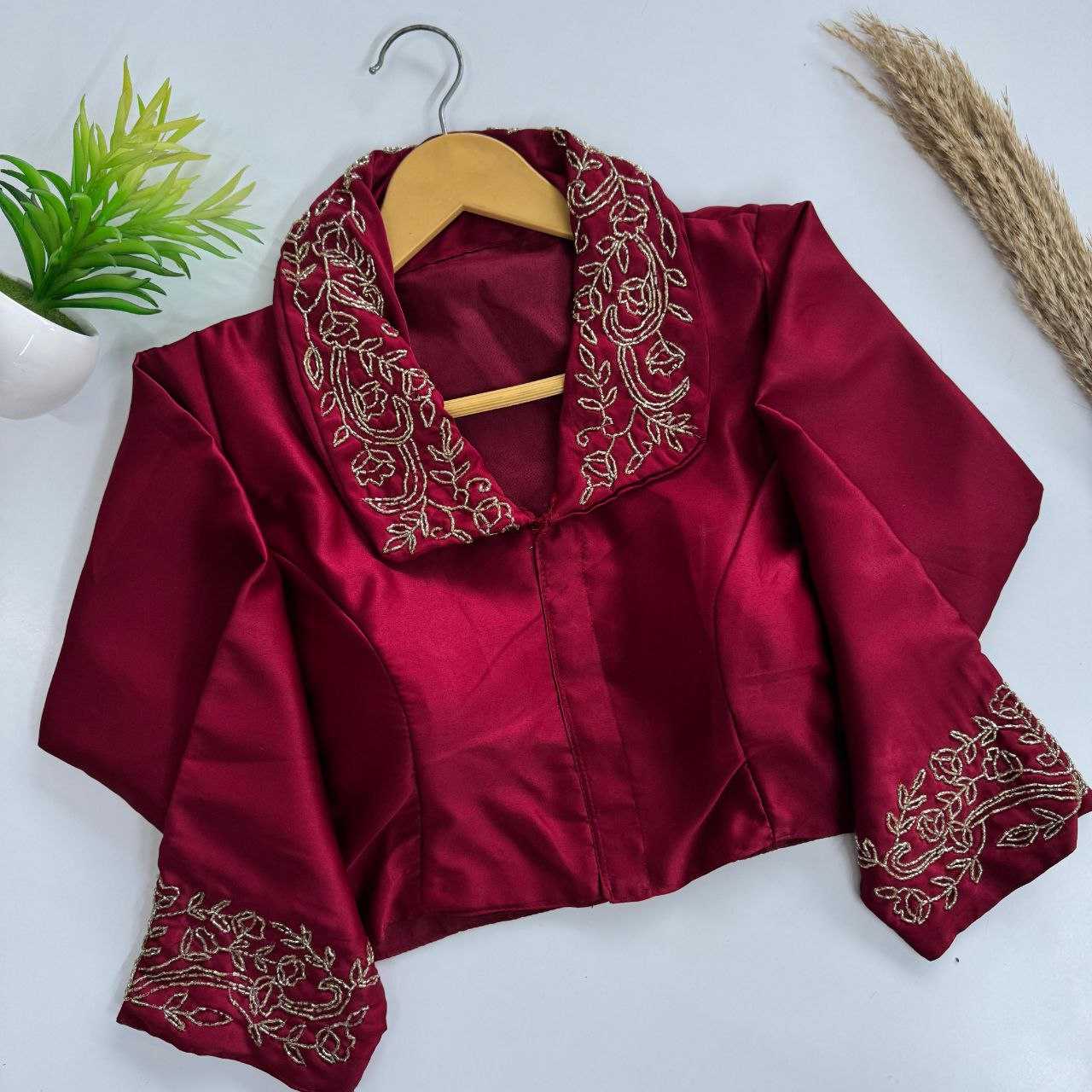 YNF Wholesale Blue Berry Designer Blouse  | Surat Manufacturer