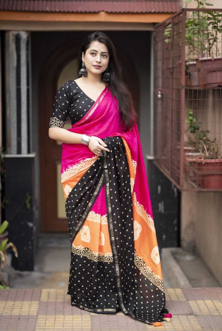 YNF Wholesale Chanderi Cotton Zari Border Sarees KESH433 125 | Surat Manufacturer