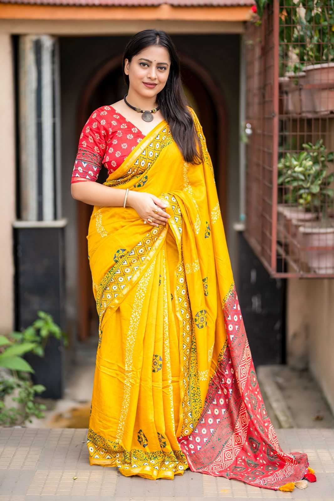 YNF Wholesale Chanderi Cotton Zari Border Sarees KESH433 496 | Surat Manufacturer
