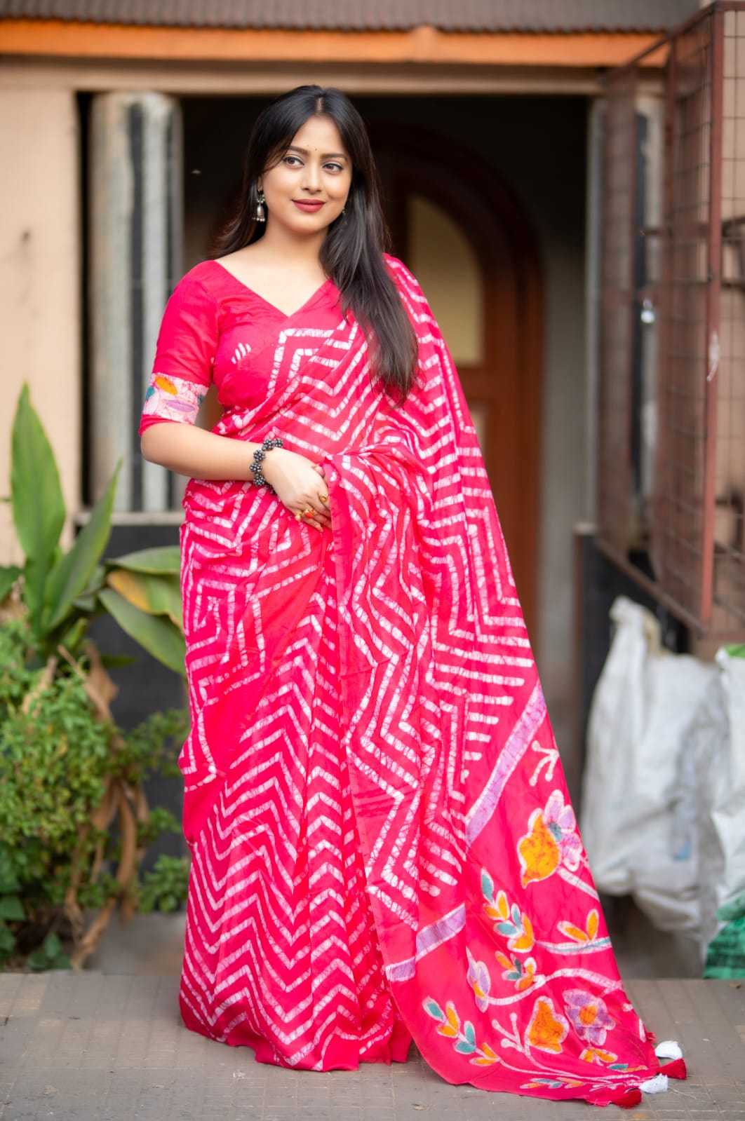 YNF Wholesale Cotton Batik Sarees  | Surat Manufacturer