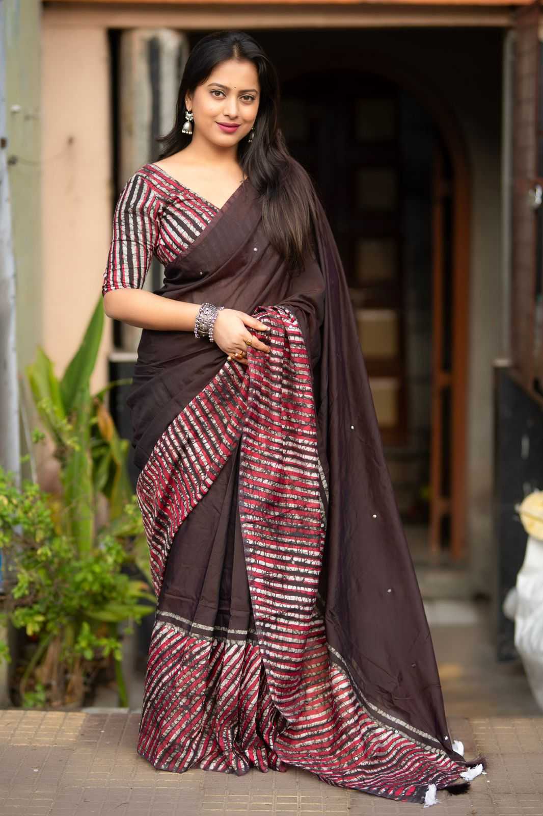 YNF Wholesale Cotton Chanderi Sarees  | Surat Manufacturer