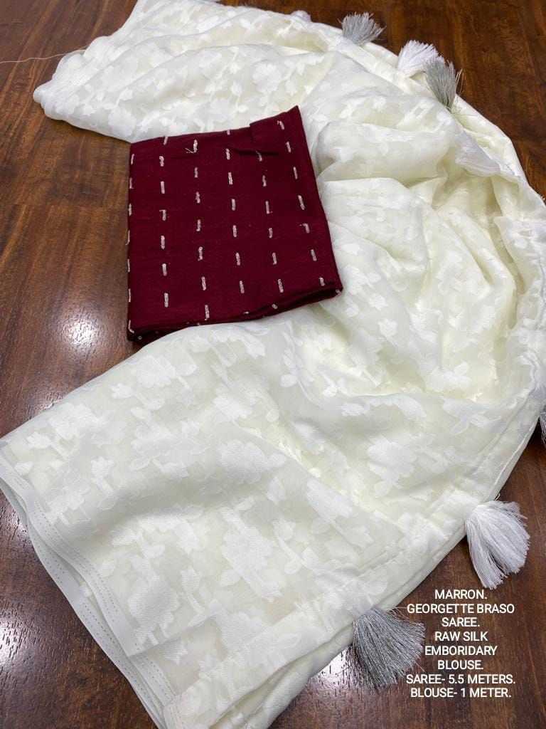YNF Wholesale Georgette Georgette Sarees KESH433 LUCKNOWI | Surat Manufacturer