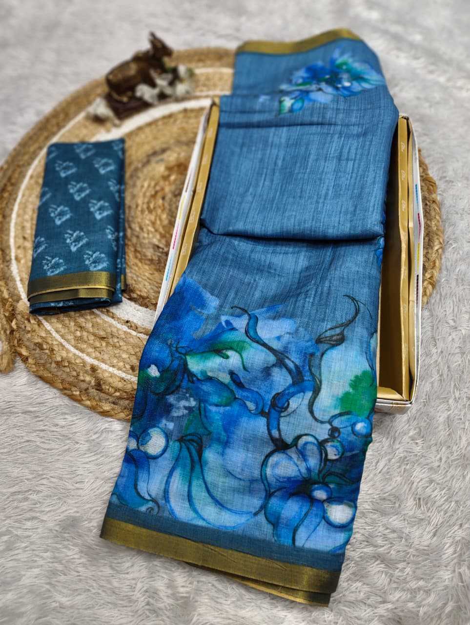 YNF Wholesale Linen Printed Sarees KESH441 MADHWI 04 | Surat Manufacturer