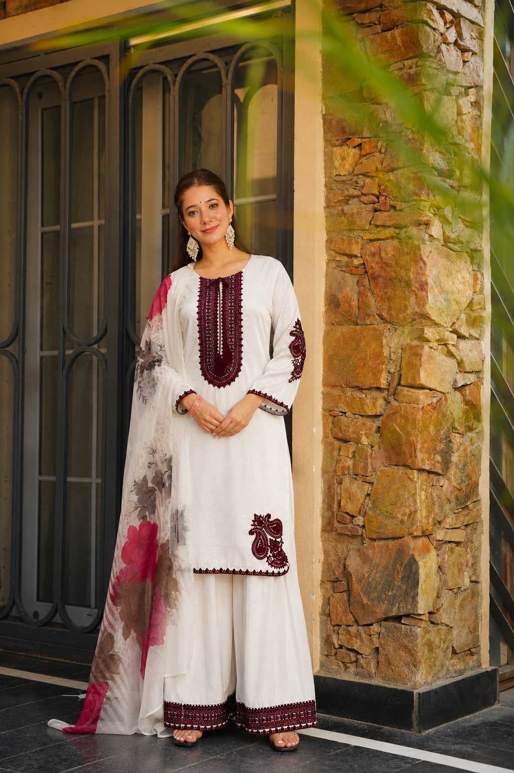 YNF Wholesale Cotton Embroidery Suits  | Surat Manufacturer