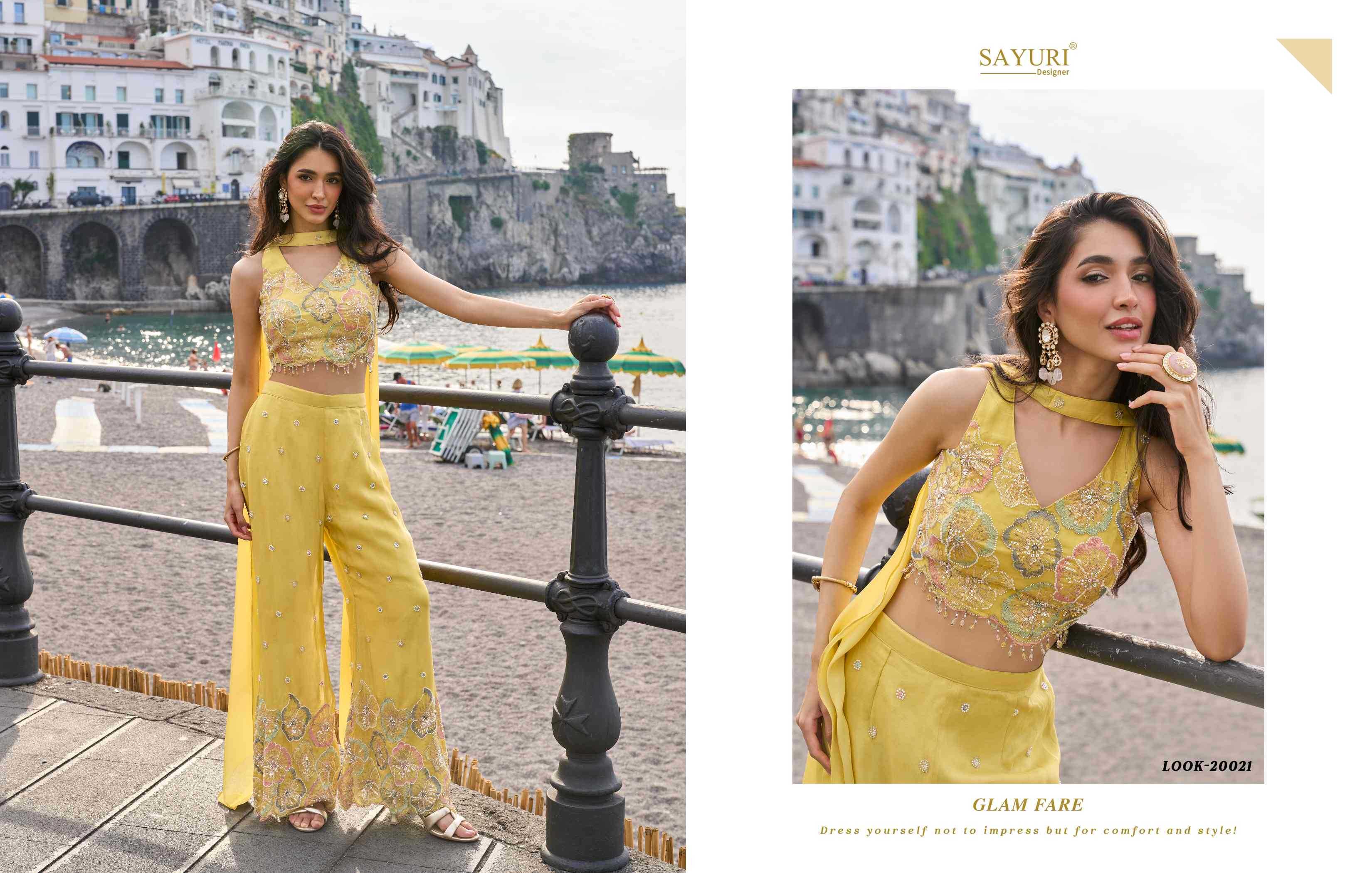 YNF Wholesale Chinon Silk Palazzo Suit KESH481 SAYURI NAYSA | Surat Manufacturer