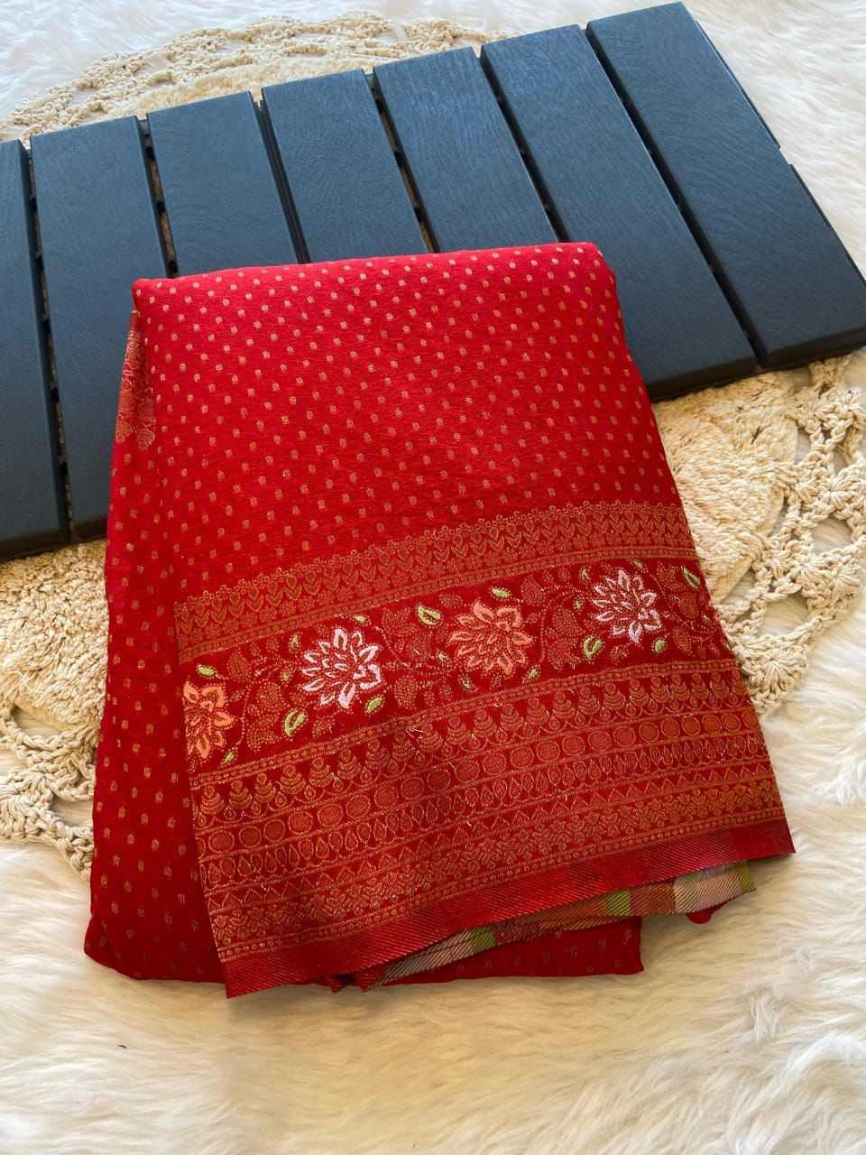 YNF Wholesale Crepe Butta Sarees  | Surat Manufacturer