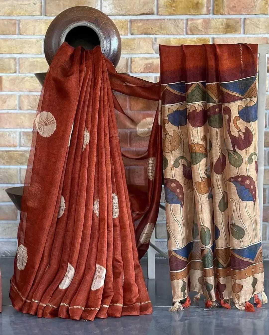 YNF Wholesale Linen Designer Sarees  | Surat Manufacturer