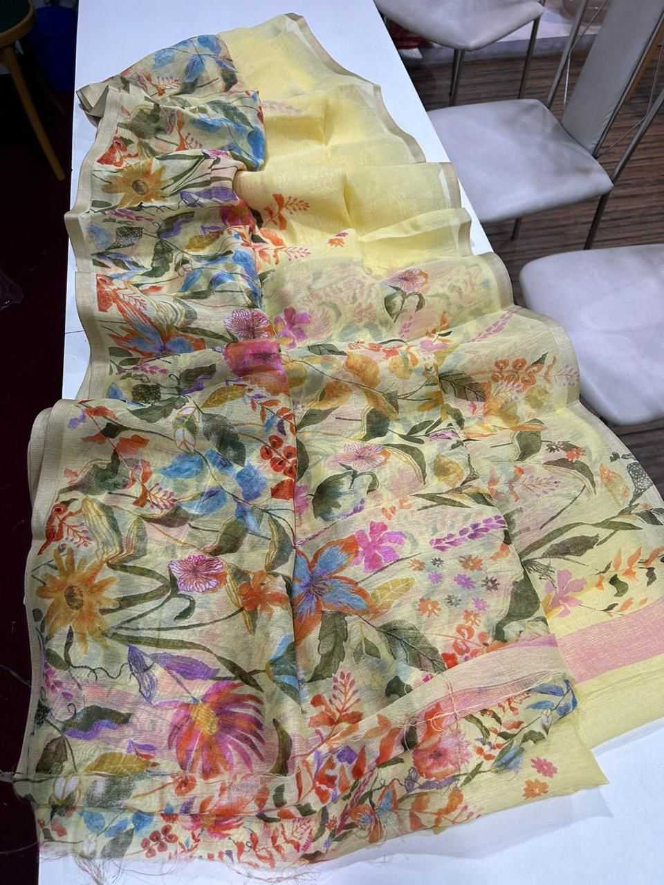 YNF Wholesale Linen Fancy Sarees KESH484 Rabina | Surat Manufacturer