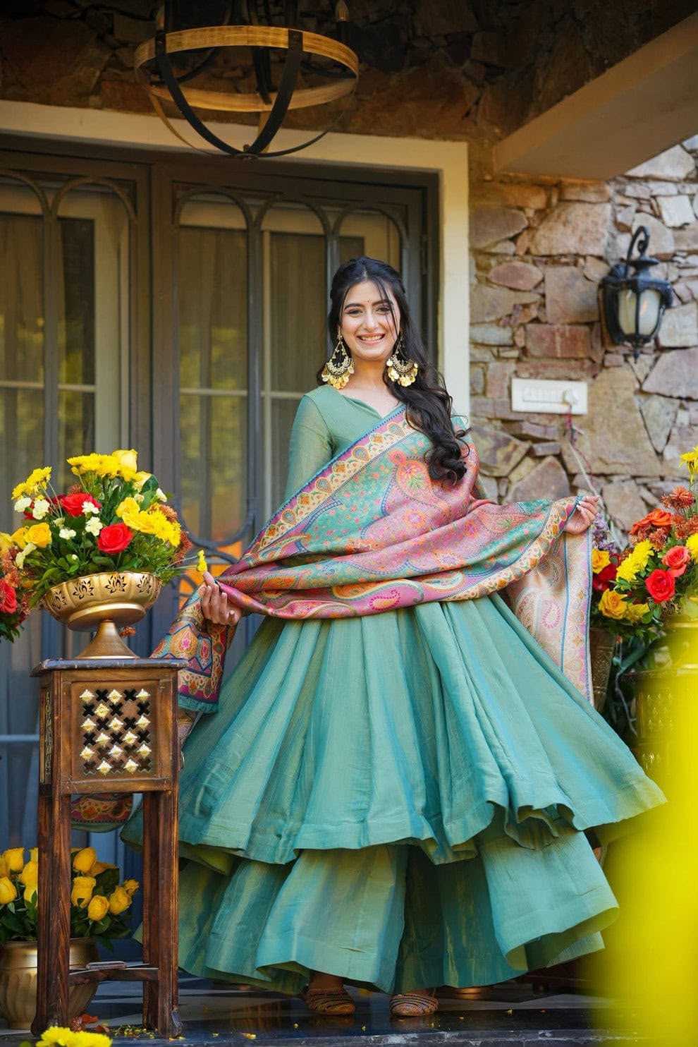YNF Wholesale Silk Palazzo Suit  | Surat Manufacturer