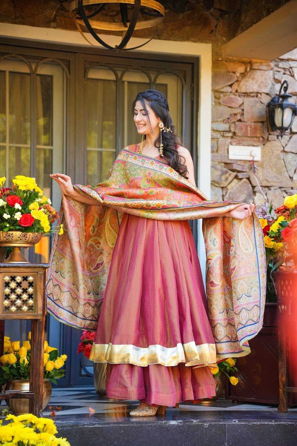 YNF Wholesale Crush Silk Palazzo Suit  | Surat Manufacturer