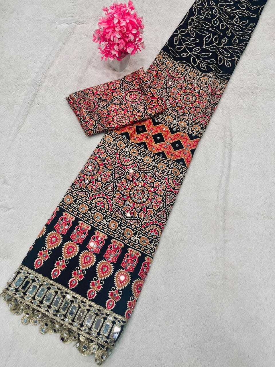 YNF Wholesale Crepe Silk Printed Sarees  | Surat Manufacturer