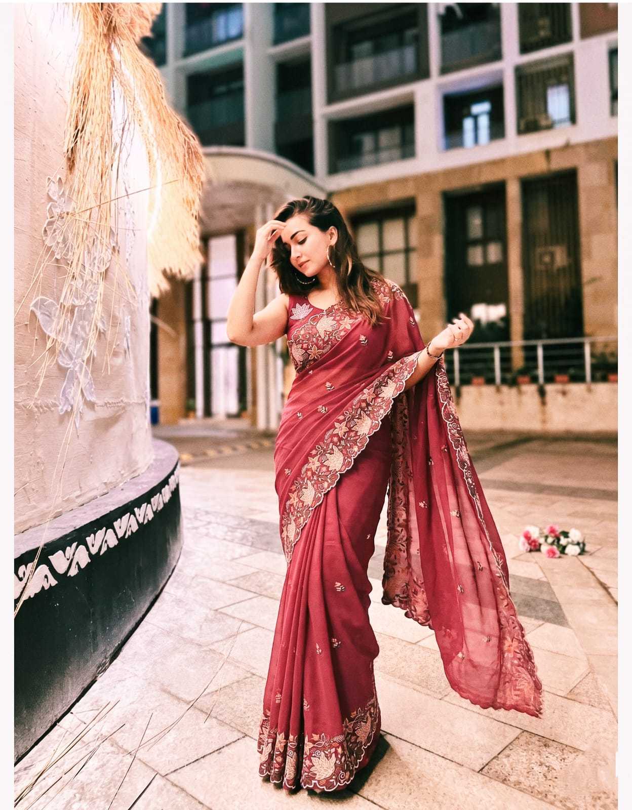 YNF Wholesale Georgette Party Wear Sarees  | Surat Manufacturer