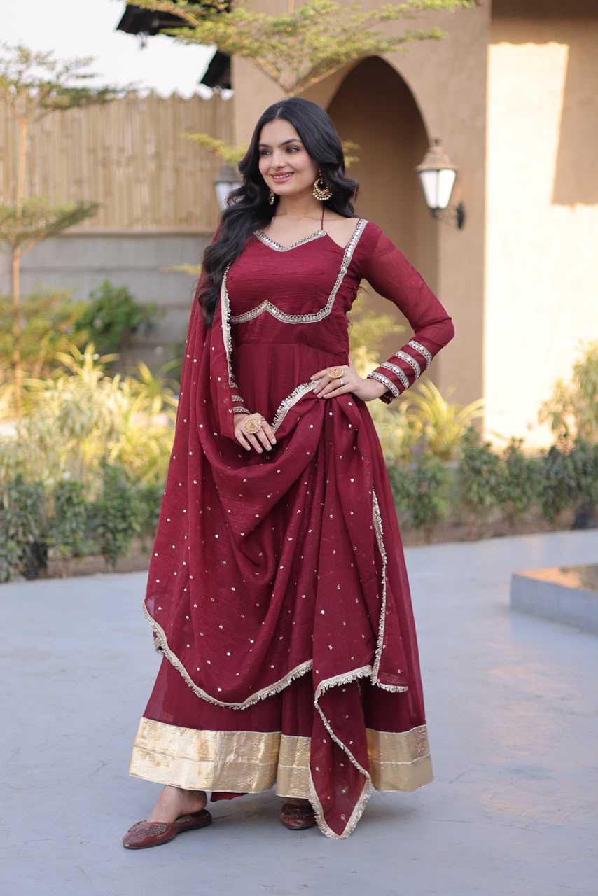 YNF Wholesale Crunchi Fancy Gowns KESH489 1261 | Surat Manufacturer