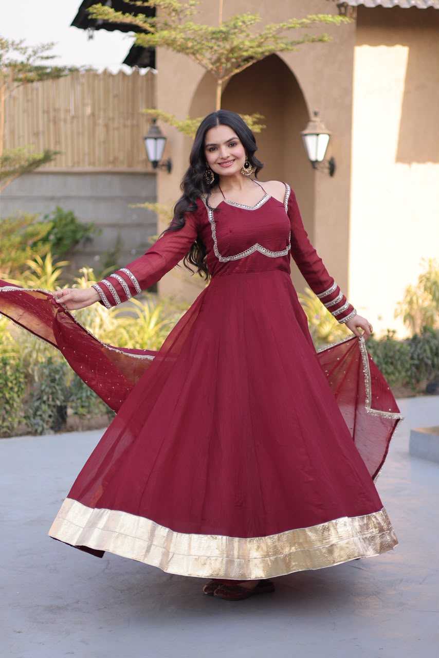 YNF Wholesale Crunchi Party Gowns  | Surat Manufacturer