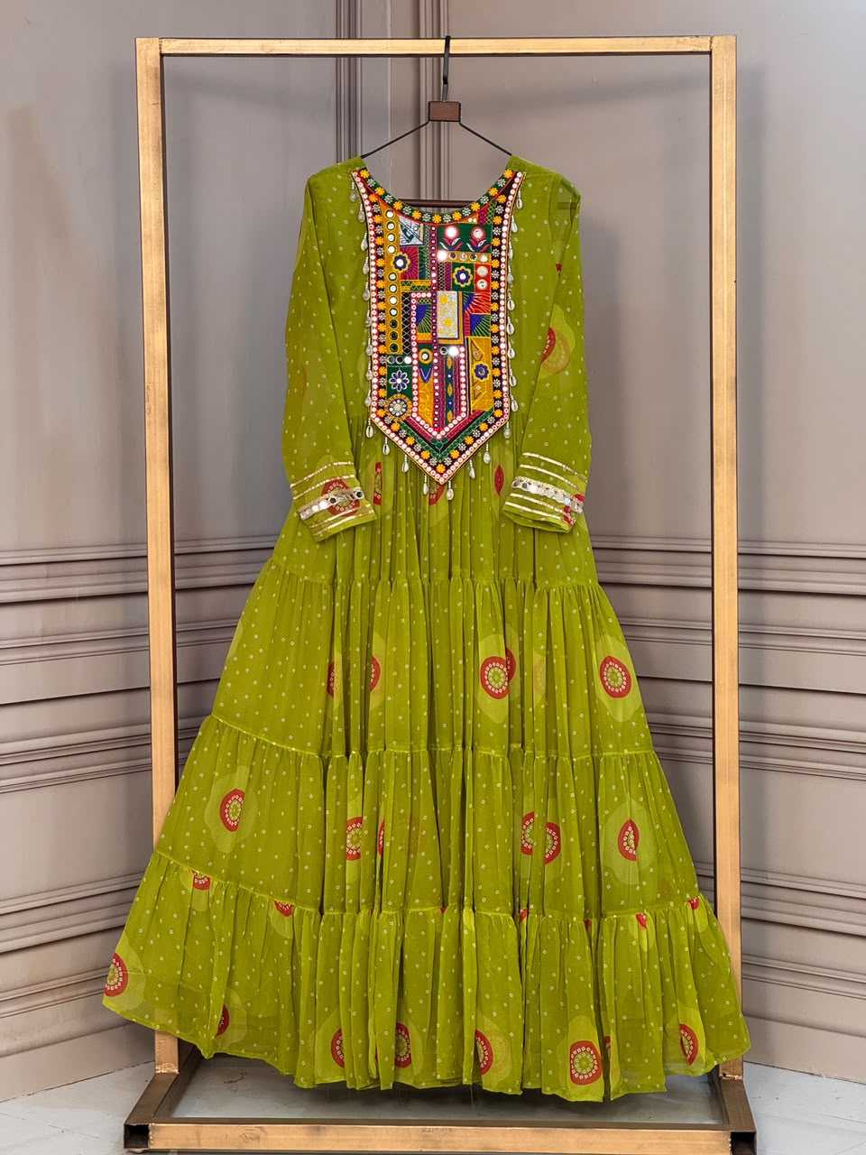 YNF Wholesale Faux Georgette Printed Gowns KESH489 1267 | Surat Manufacturer