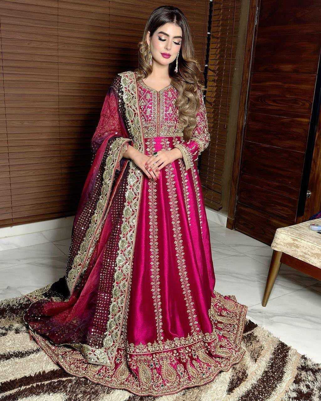 YNF Wholesale Chinon Silk Embroidery Gowns KESH492 1319 | Surat Manufacturer