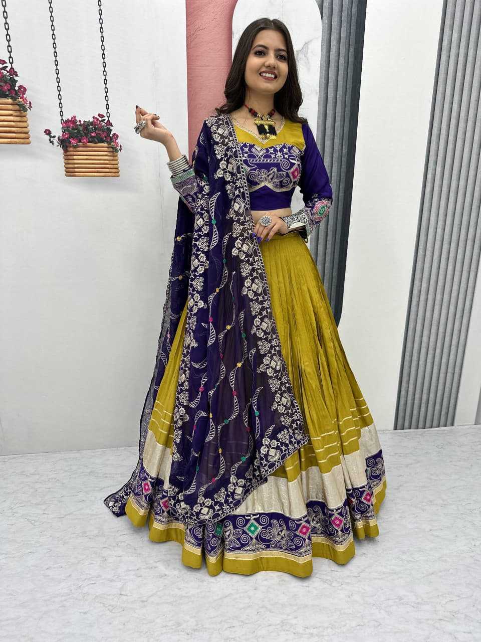 YNF Wholesale Cotton Embroidered Lehenga  | Surat Manufacturer