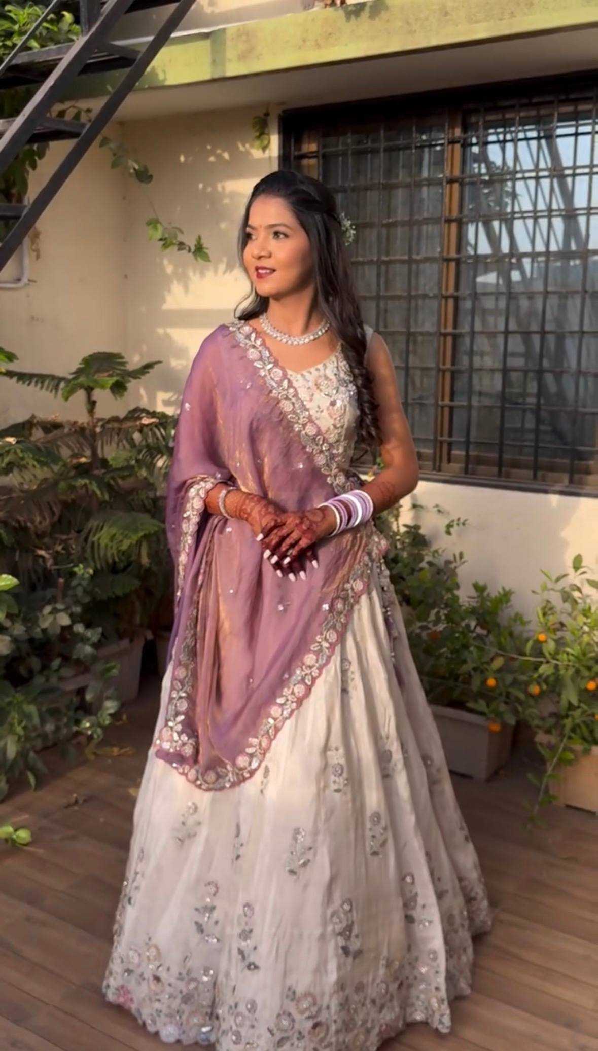 YNF Wholesale Chinon Embroidered Lehenga  | Surat Manufacturer
