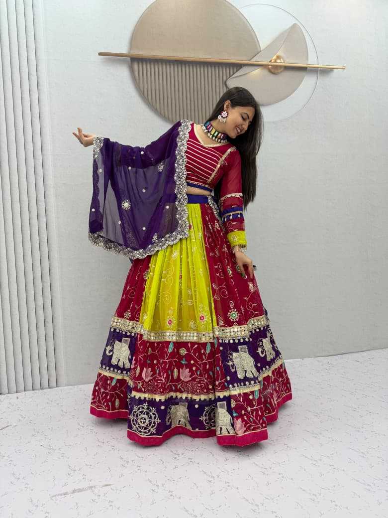 YNF Wholesale Faux Georgette Embroidered Lehenga  | Surat Manufacturer