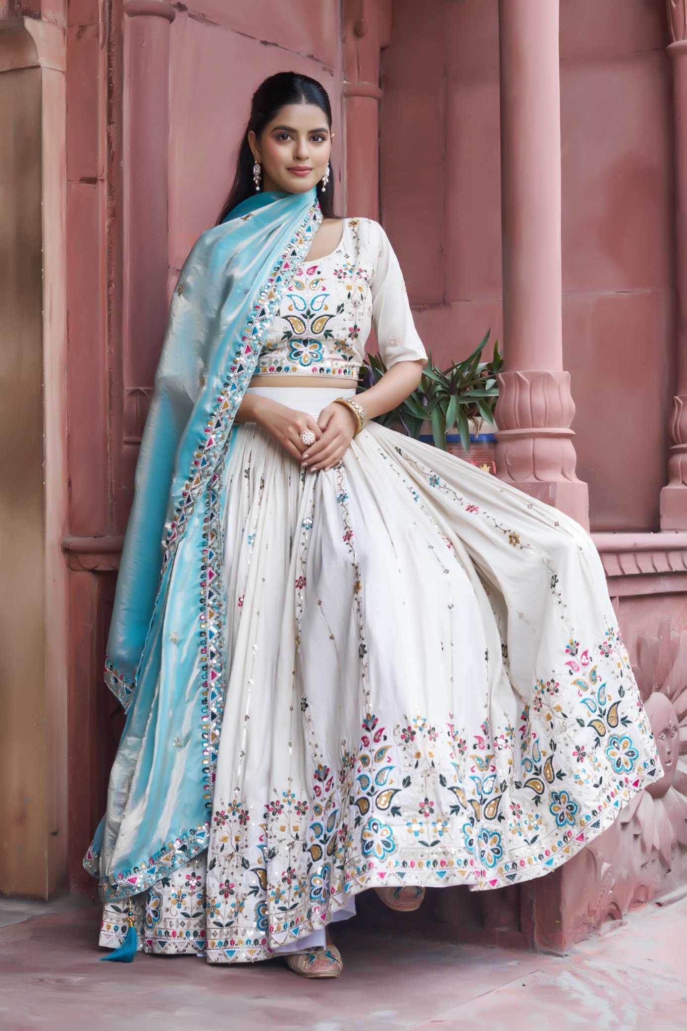 YNF Wholesale Tissue Silk Silk Lehenga  | Surat Manufacturer