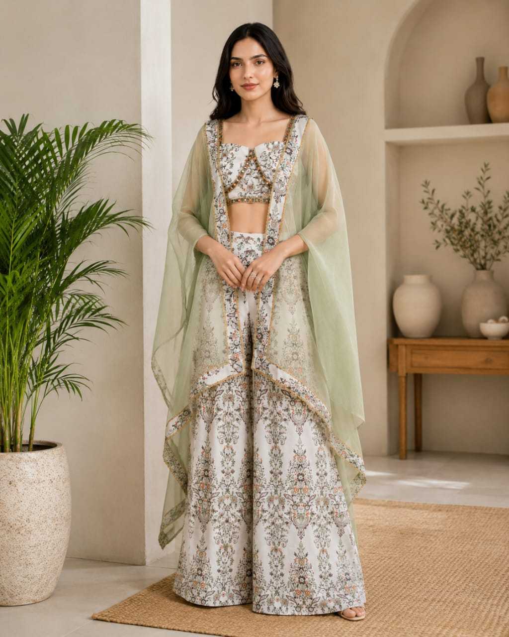 YNF Wholesale Crepe Indo Western Dresses  | Surat Manufacturer