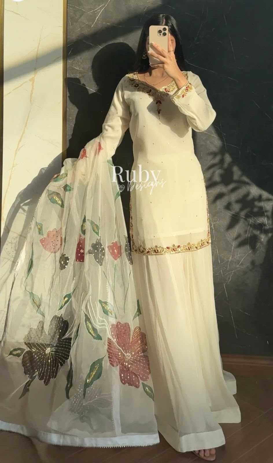 YNF Wholesale Faux Georgette Sharara Salwar Suits  | Surat Manufacturer
