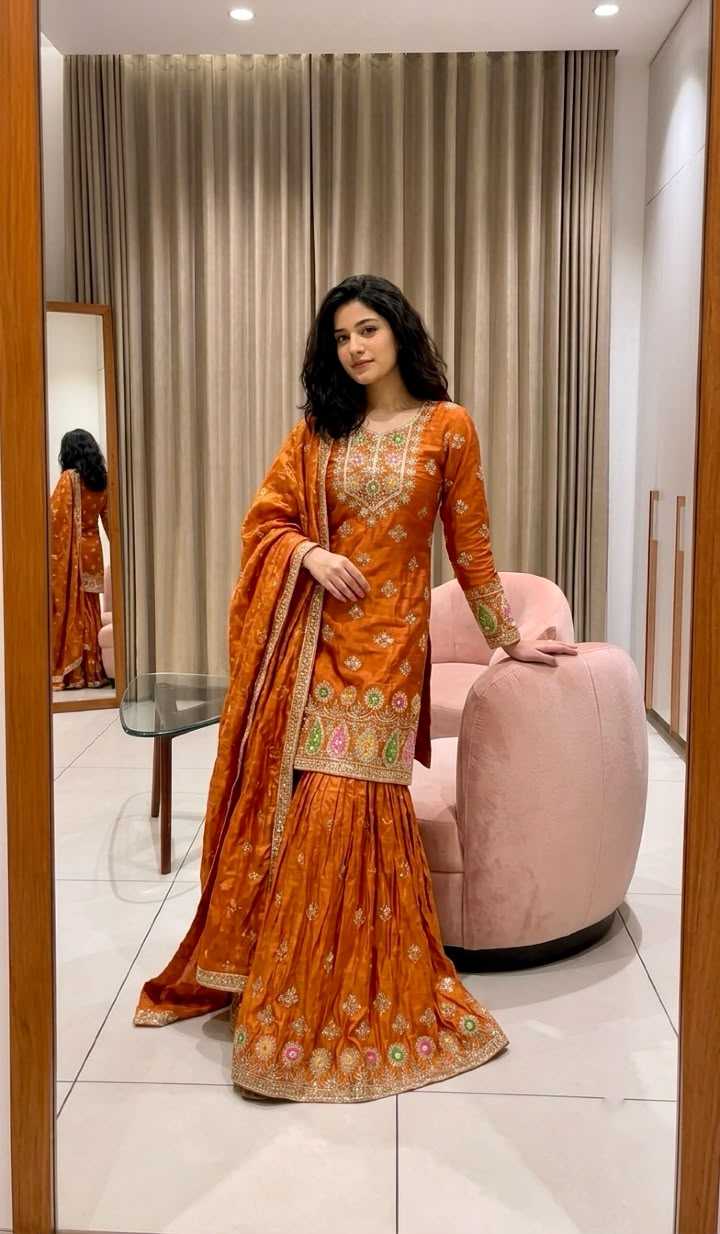 YNF Wholesale Pure Silk Sharara Salwar Suits  | Surat Manufacturer