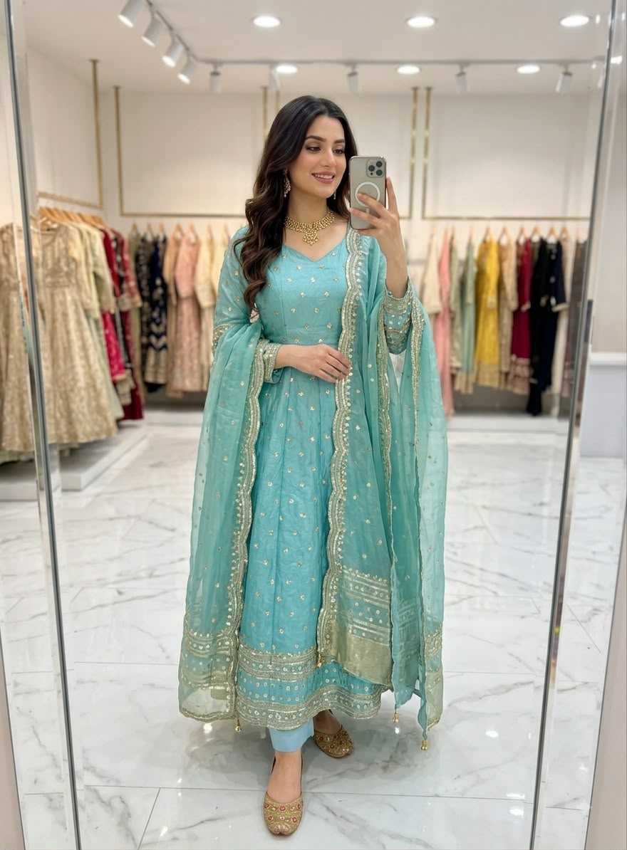 YNF Wholesale Cotton Embroidery Gowns KESH506 812 | Surat Manufacturer