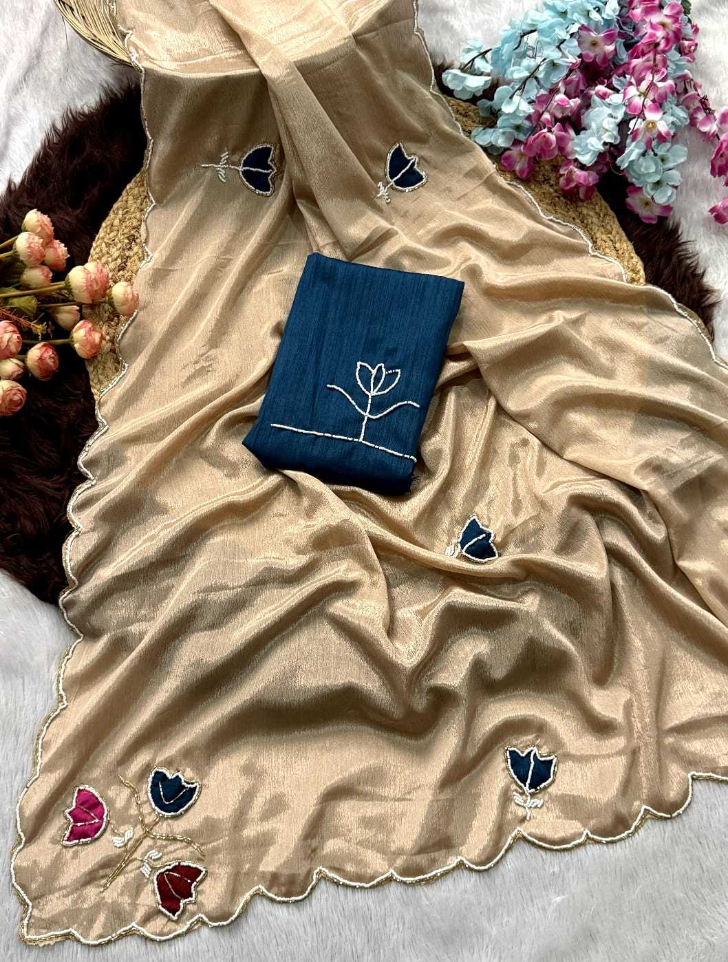 YNF Wholesale Chinon Designer Sarees  | Surat Manufacturer