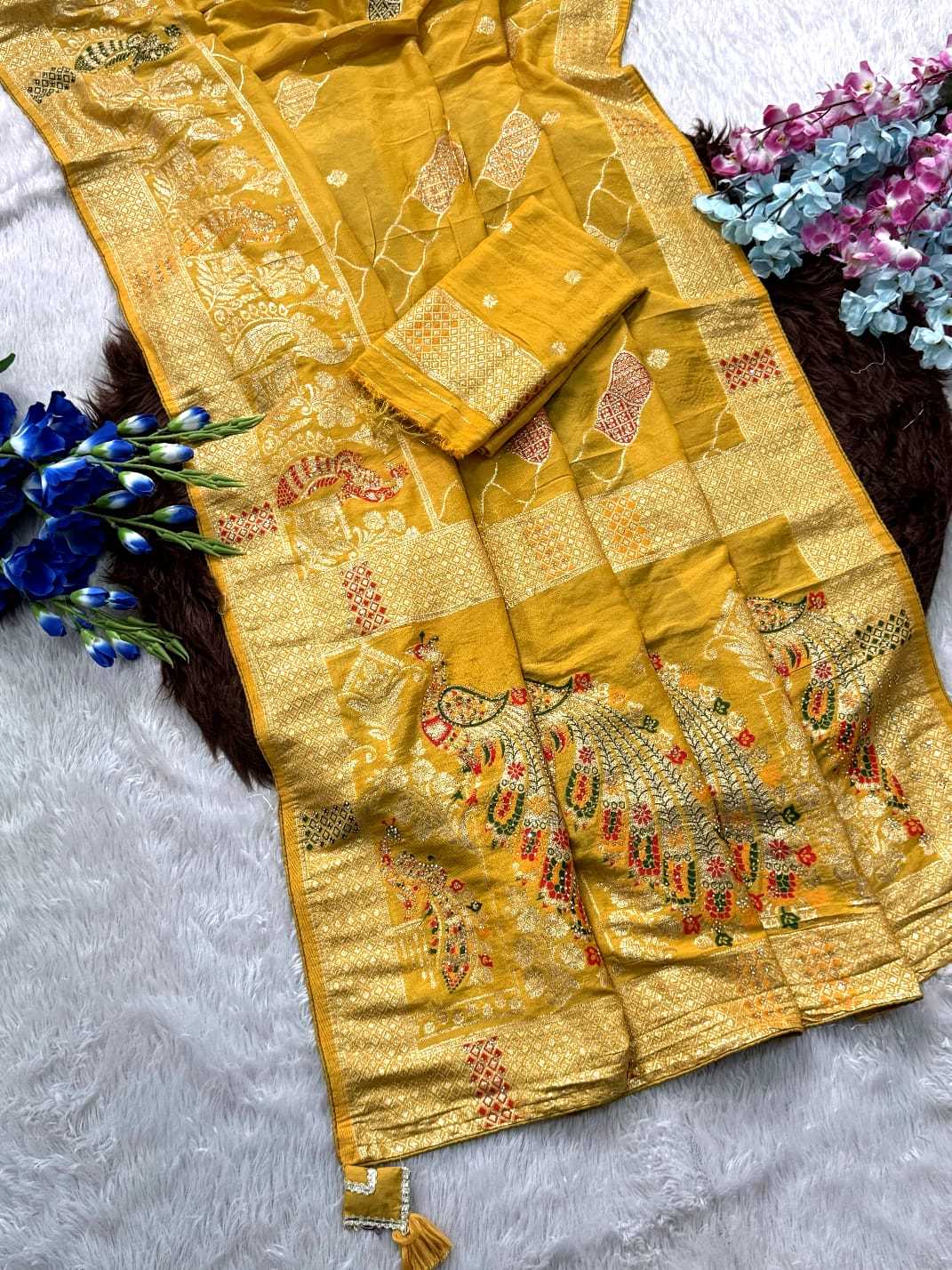 YNF Wholesale Dola Silk Banarasi Silk Sarees  | Surat Manufacturer