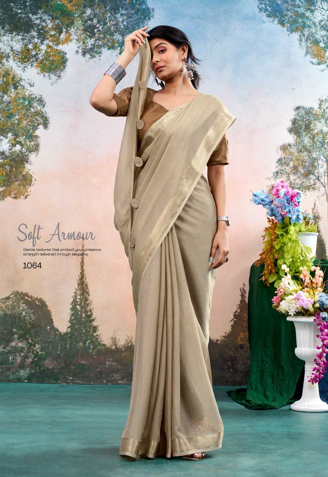 YNF Wholesale Chinon Designer Sarees KESH514 JANKI | Surat Manufacturer