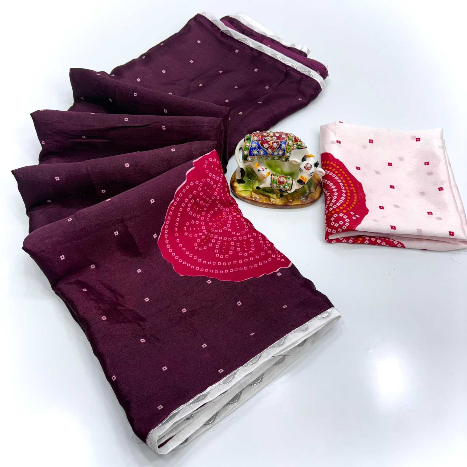 YNF Wholesale Chinon Designer Sarees  | Surat Manufacturer