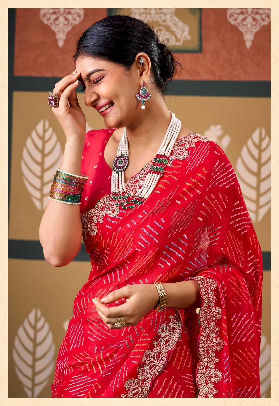YNF Wholesale Chiffon Designer Sarees  | Surat Manufacturer