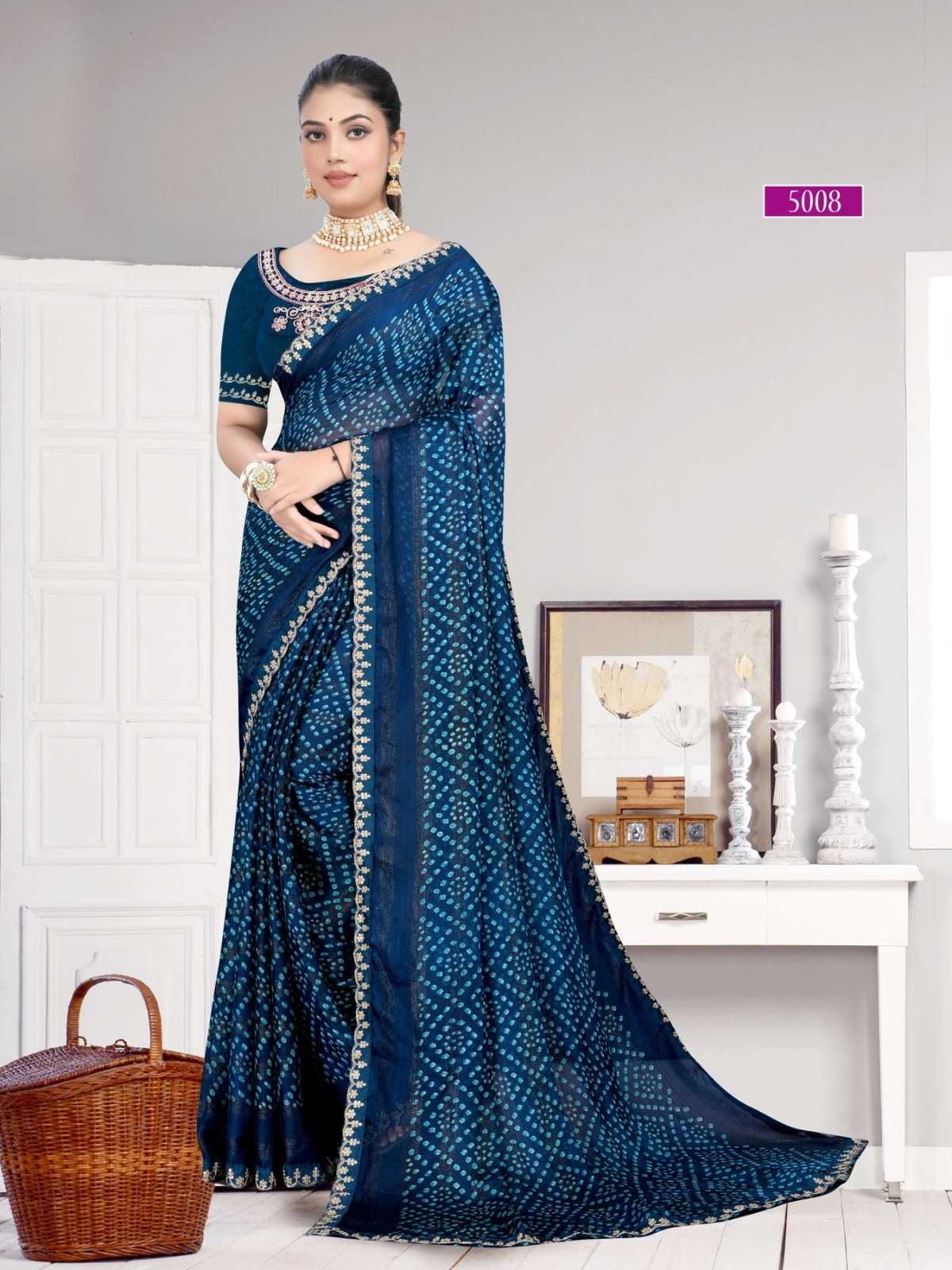 YNF Wholesale Georgette Printed Sarees  | Surat Manufacturer