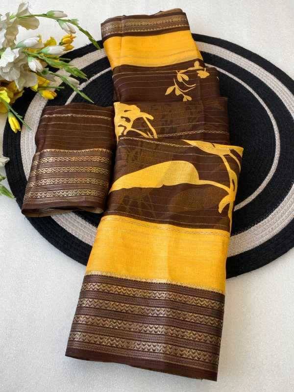 YNF Wholesale Soft Cotton Jacquard Saree  | Surat Manufacturer