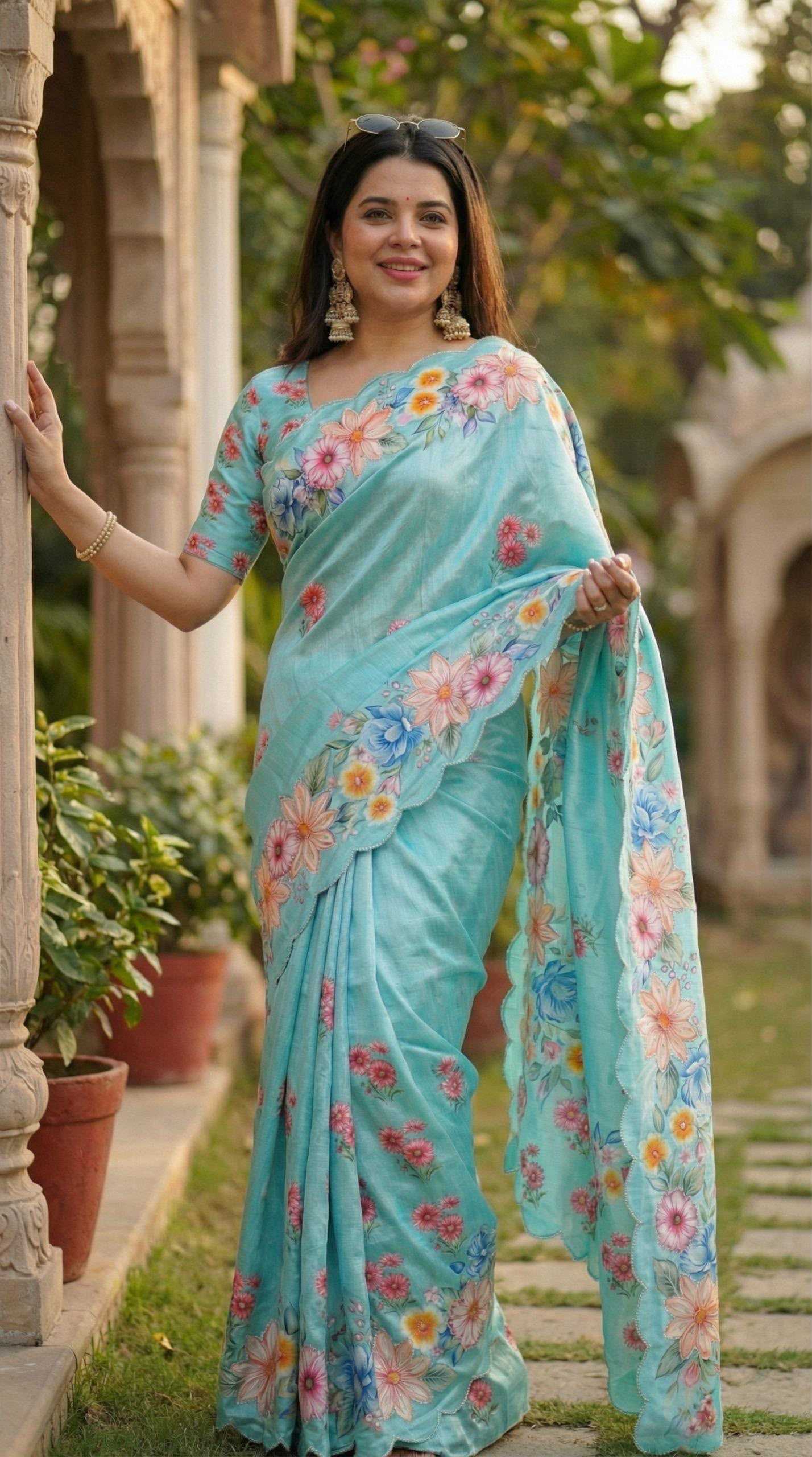 YNF Wholesale Chinon Silk Designer Sarees KESH518 4461 | Surat Manufacturer
