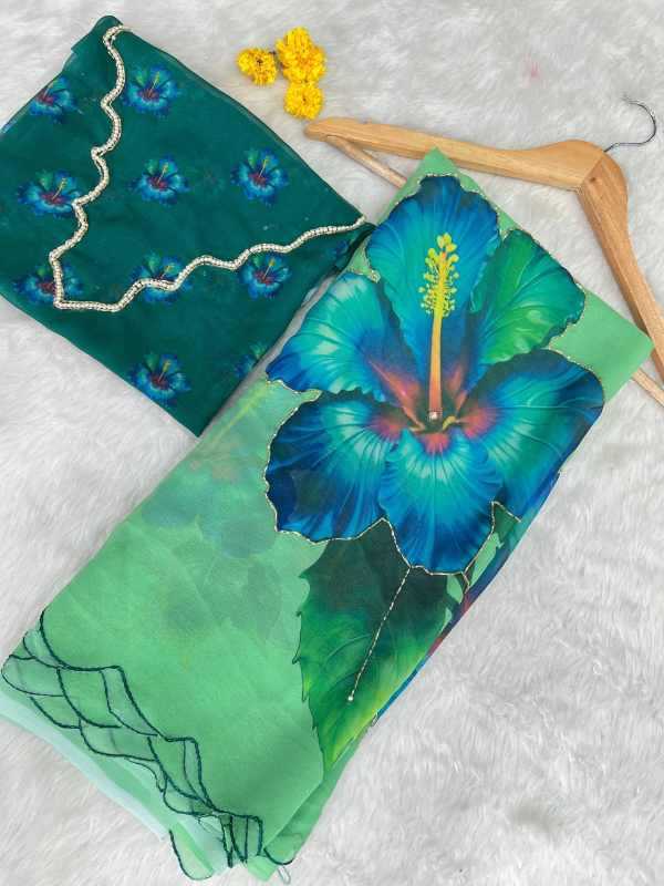 YNF Wholesale Georgette Fancy Sarees KESH518 VK4428 | Surat Manufacturer