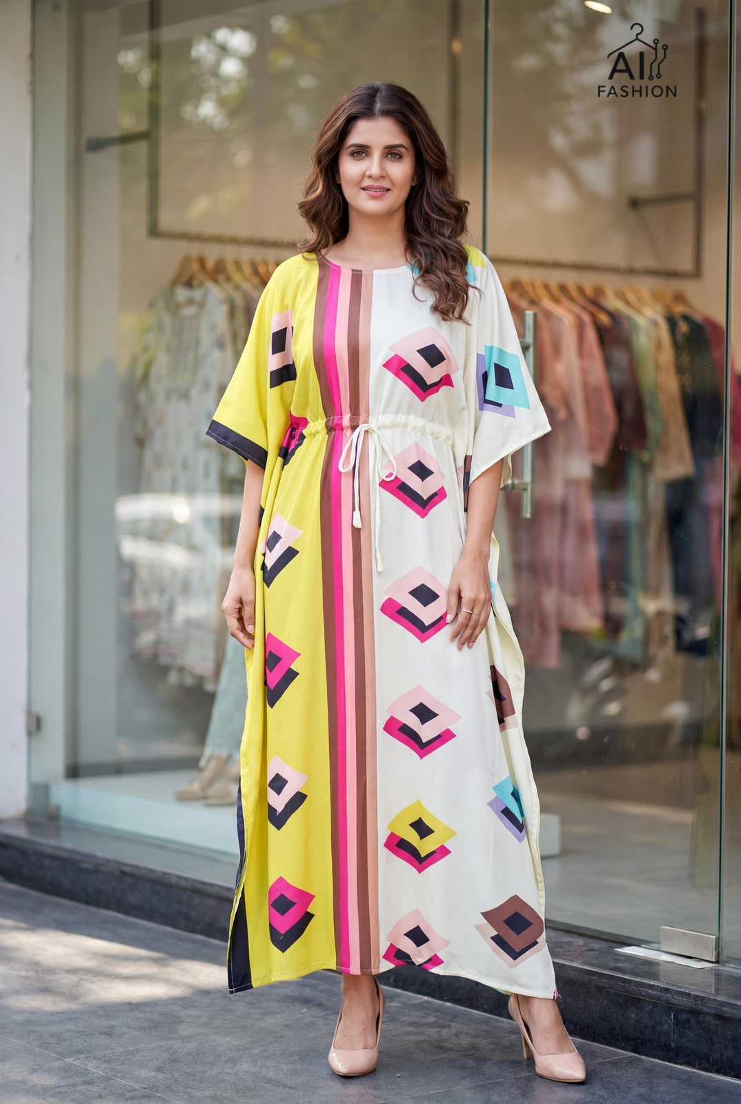 YNF Wholesale Crepe Kaftans KESH521 7 | Surat Manufacturer