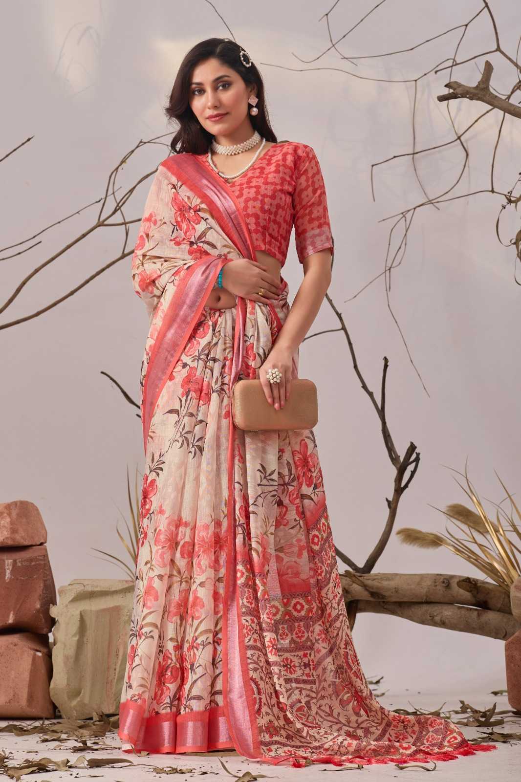 YNF Wholesale Cotton Printed Sarees  | Surat Manufacturer