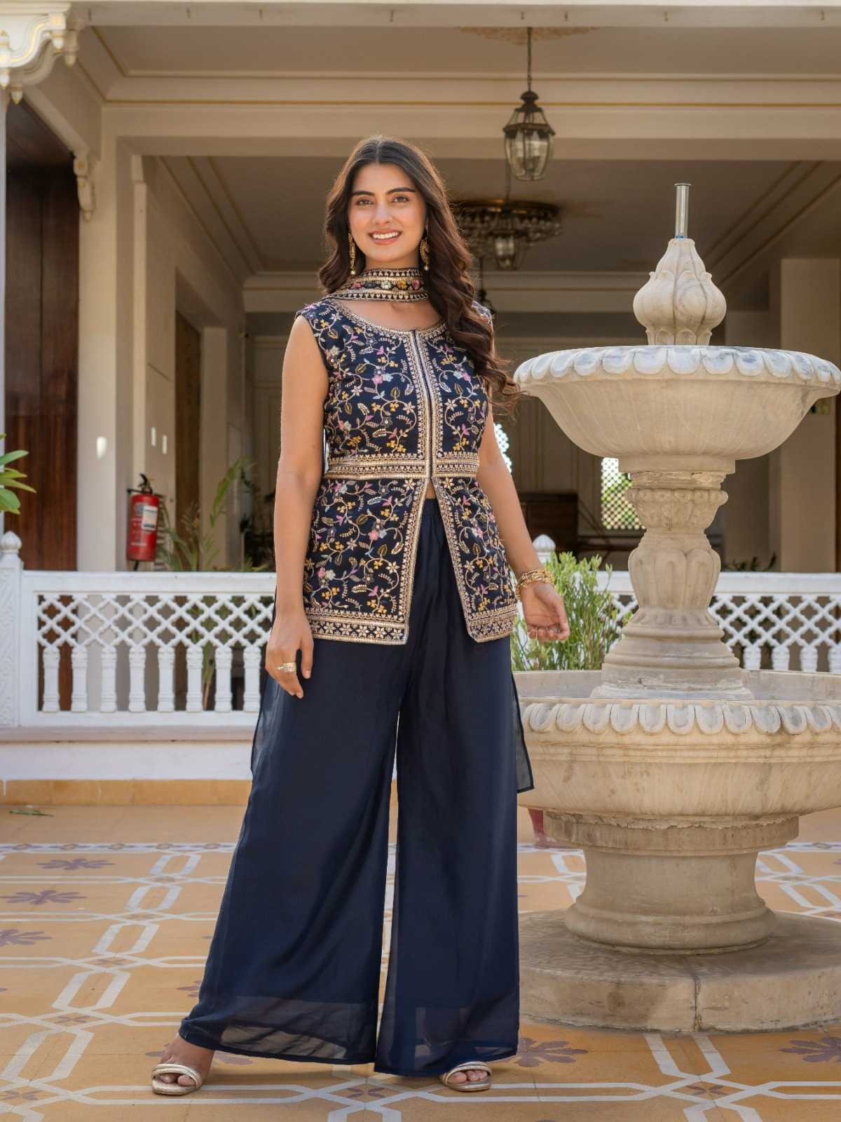 YNF Wholesale Georgette Georgette Kurti  | Surat Manufacturer