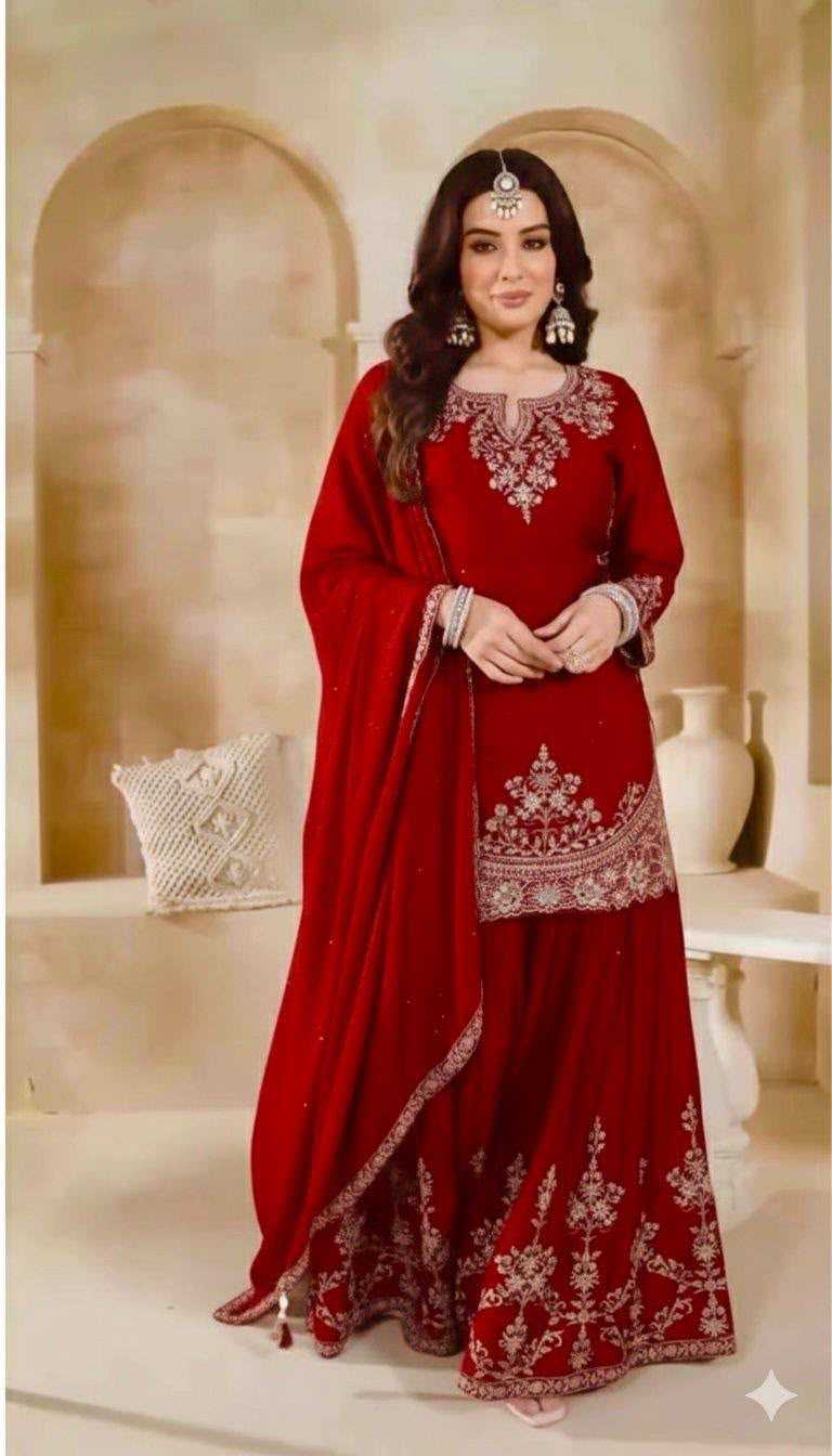 YNF Wholesale Chinon Silk Embroidery Suits  | Surat Manufacturer