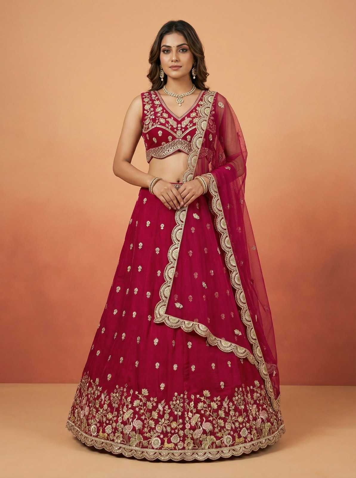 YNF Wholesale Chinon Silk Silk Lehenga  | Surat Manufacturer
